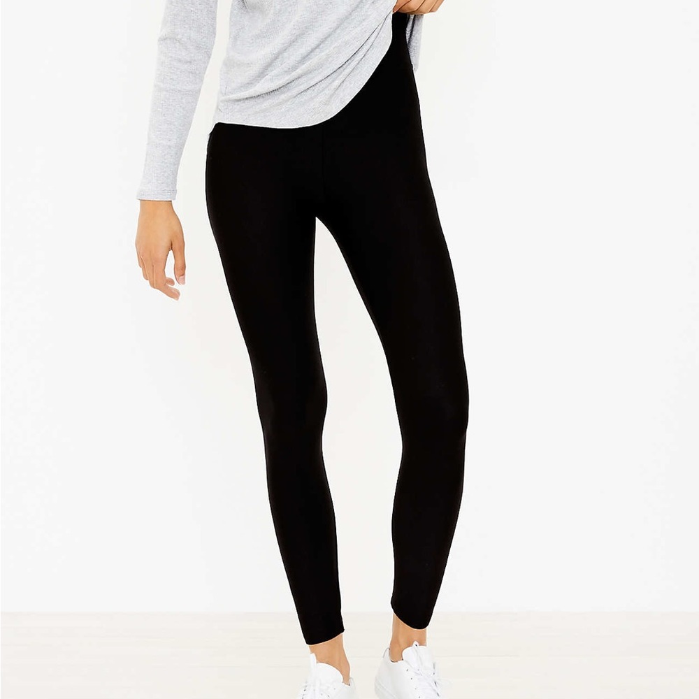 Lou & Grey Signaturesoft Leggings Black Size Medium NWOT